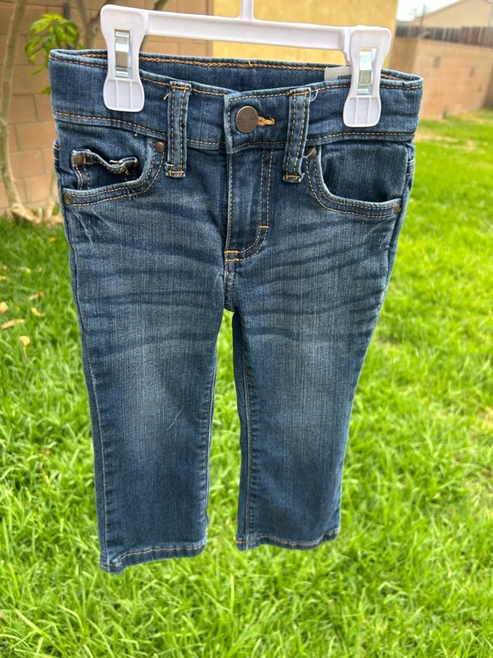Wrangler Kids Dark Blue Stretch Denim Jeans